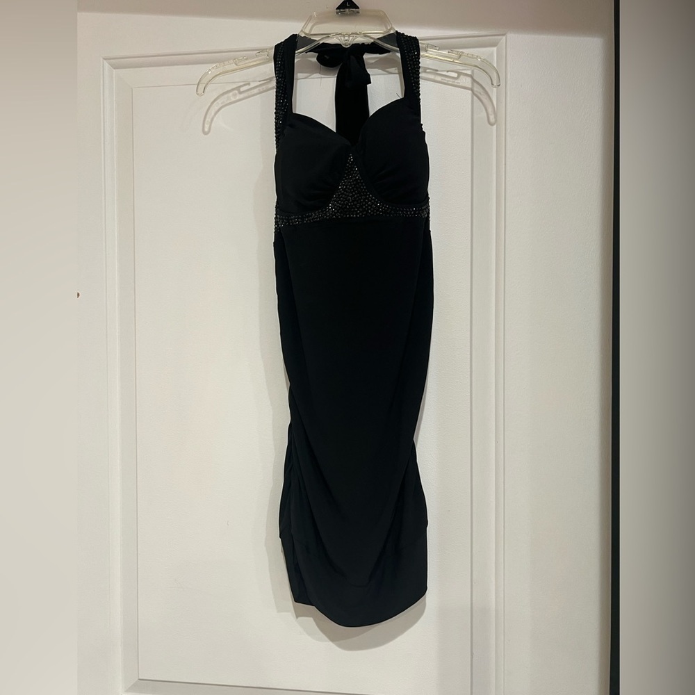 Halter Top with Rhinestones.